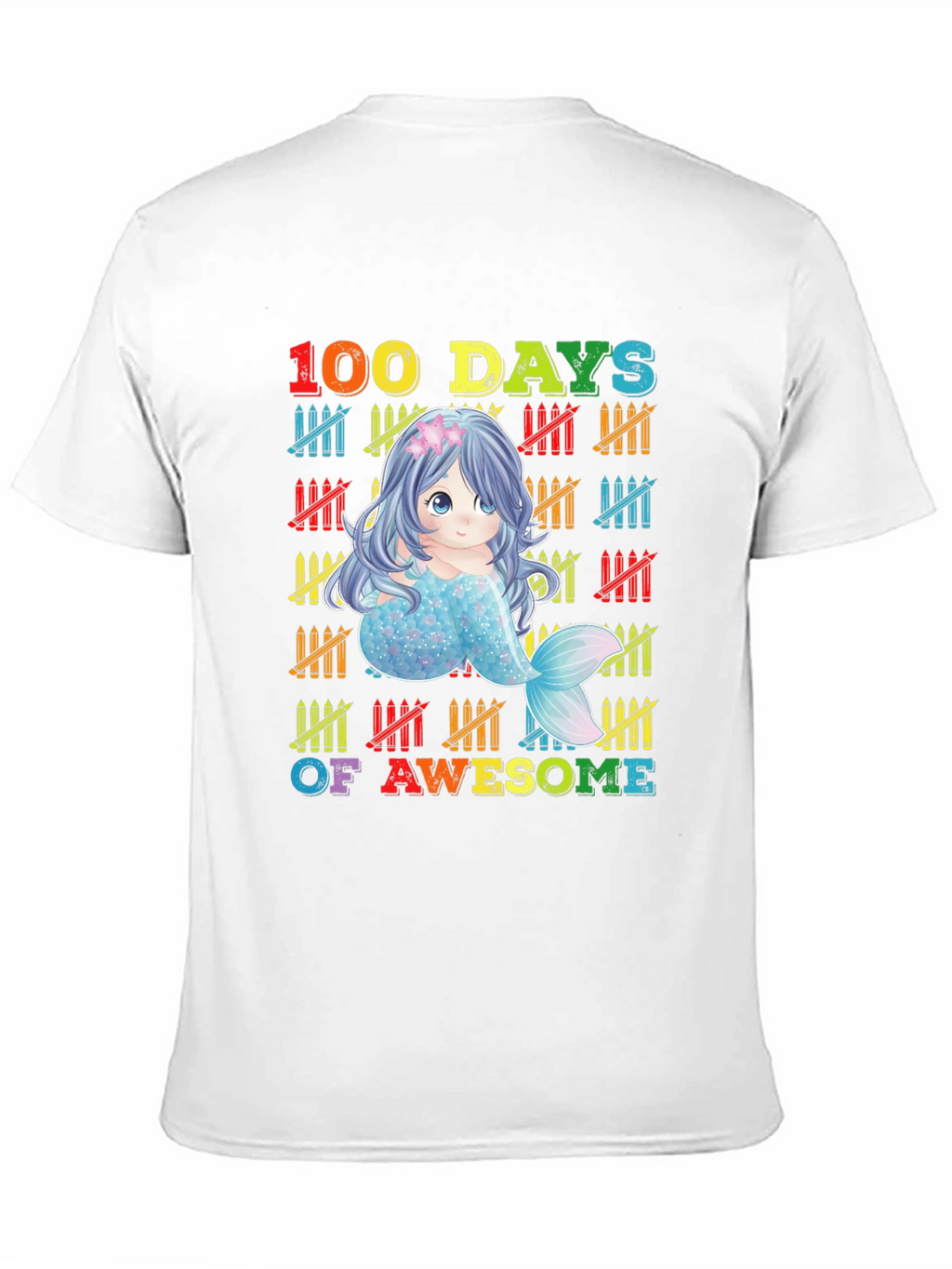 100 Days of Awesome Mermaid Graphic Tee