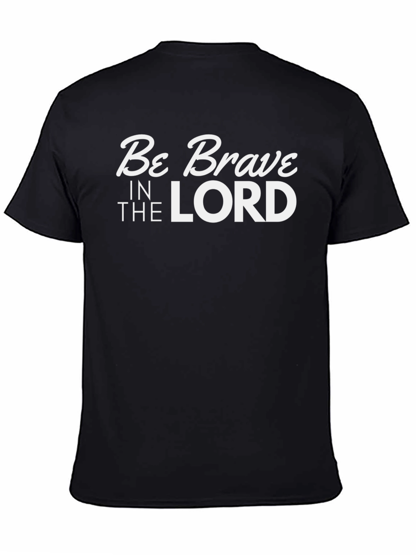 Be Brave in the Lord Black Graphic Tee