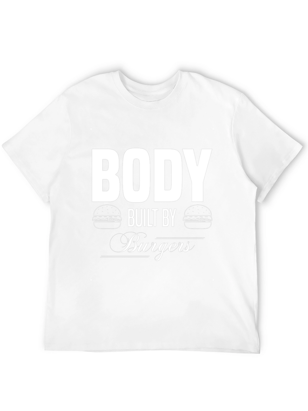 Body Built By Burgers Black T-Shirt