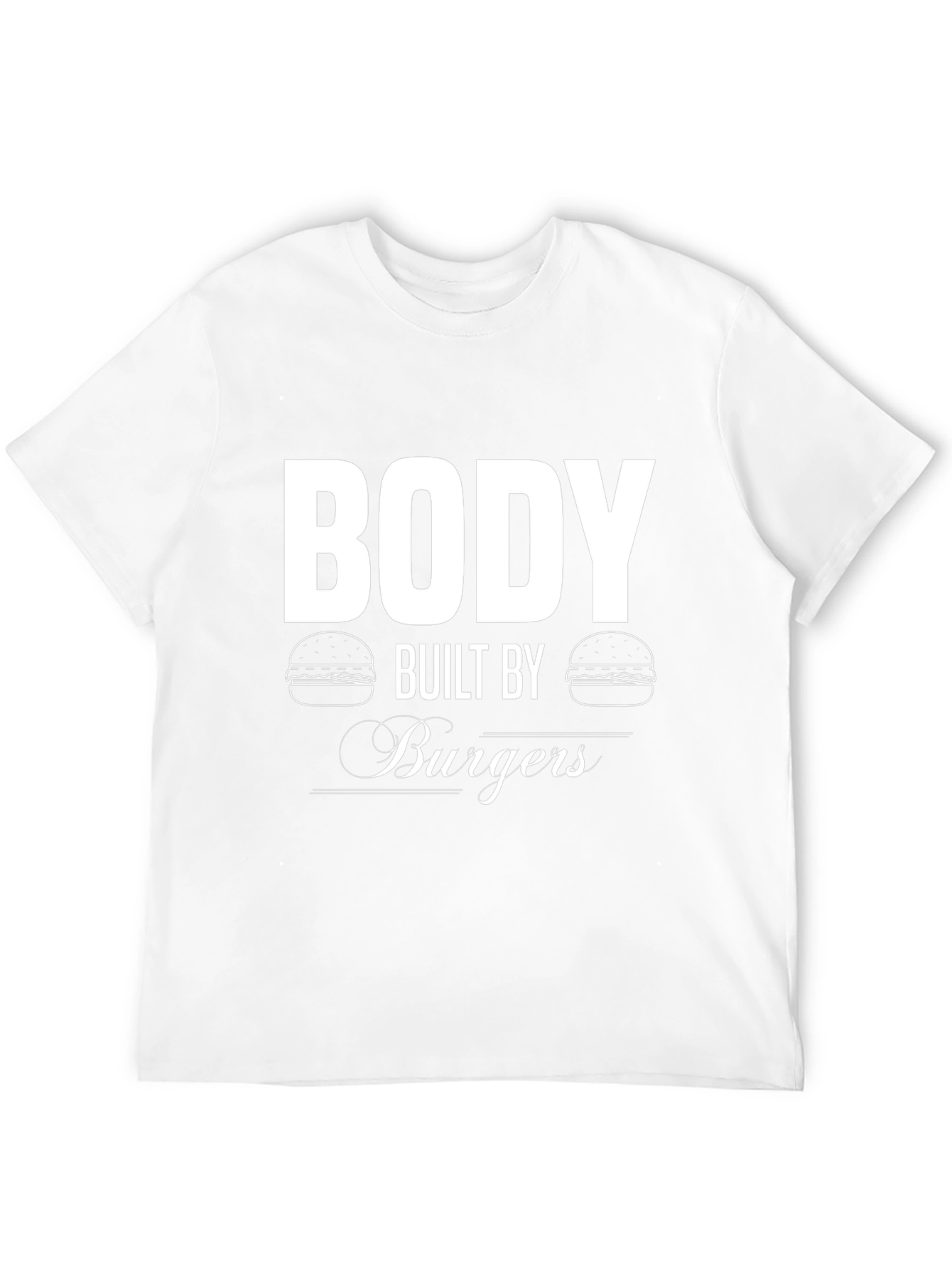 Body Built By Burgers Black T-Shirt