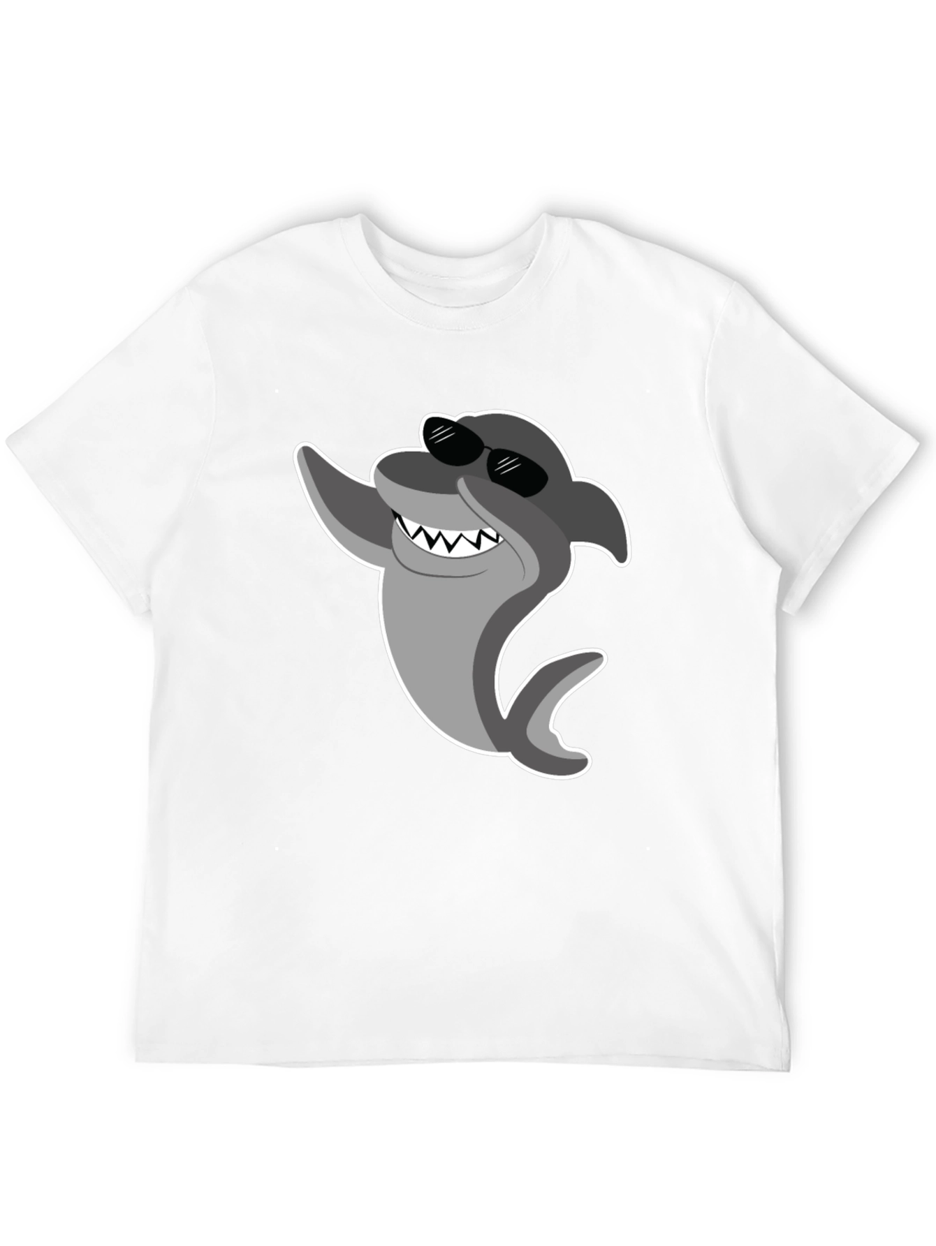 Cool Shark Graphic T-Shirt - Black Cotton Tee