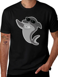 Cool Shark Graphic T-Shirt - Black Cotton Tee