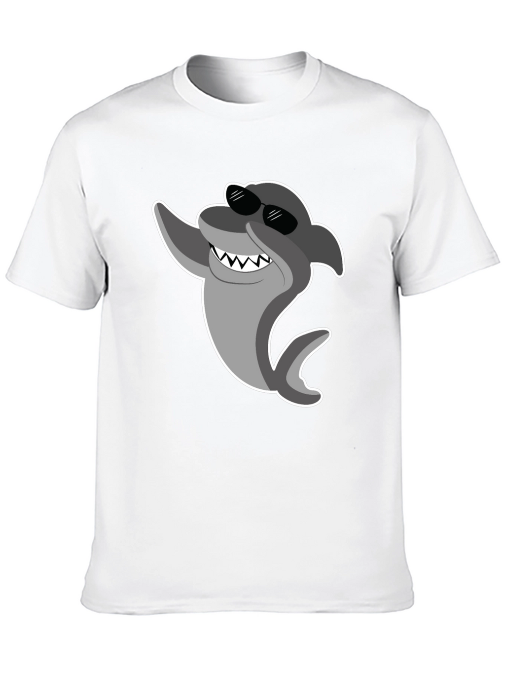 Cool Shark Graphic T-Shirt - Black Cotton Tee