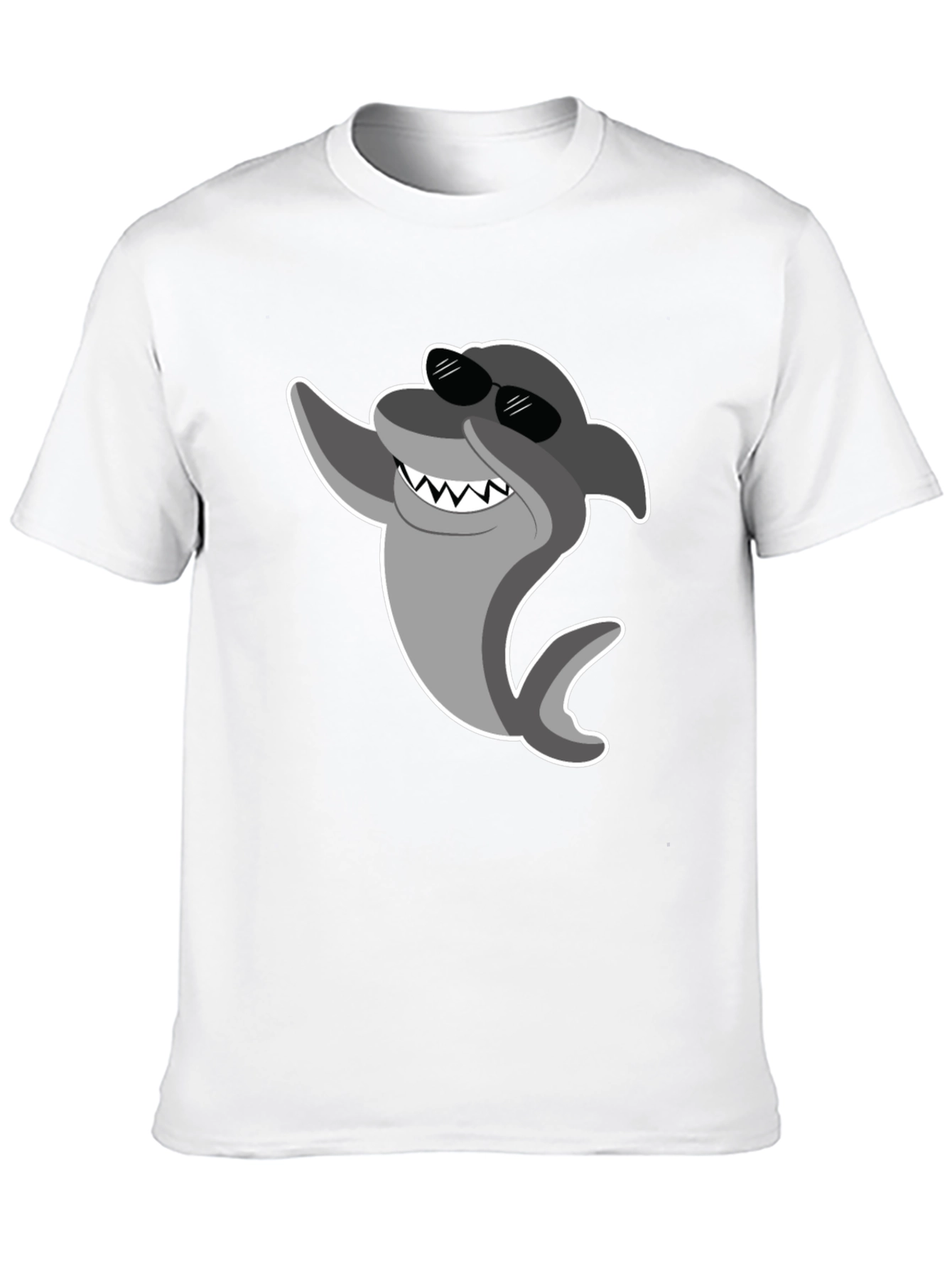 Cool Shark Graphic T-Shirt - Black Cotton Tee