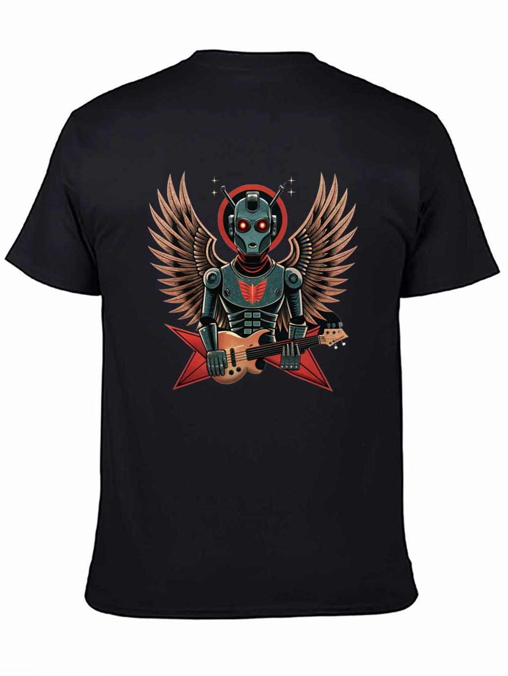 Robot Guitarist Graphic T-Shirt