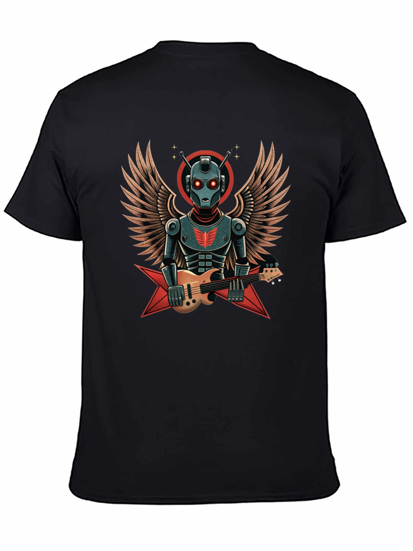 Robot Guitarist Graphic T-Shirt