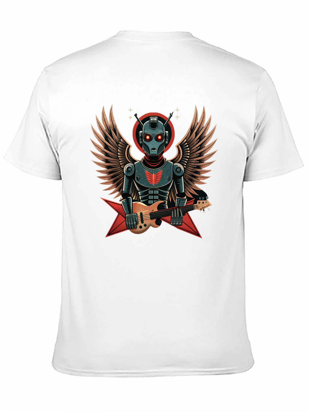 Robot Guitarist Graphic T-Shirt