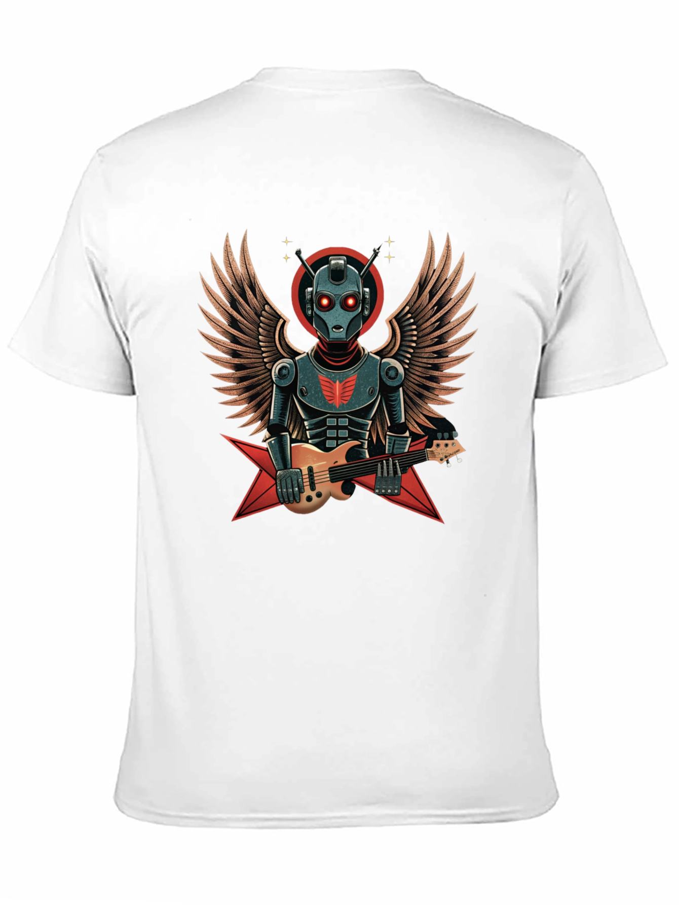 Robot Guitarist Graphic T-Shirt