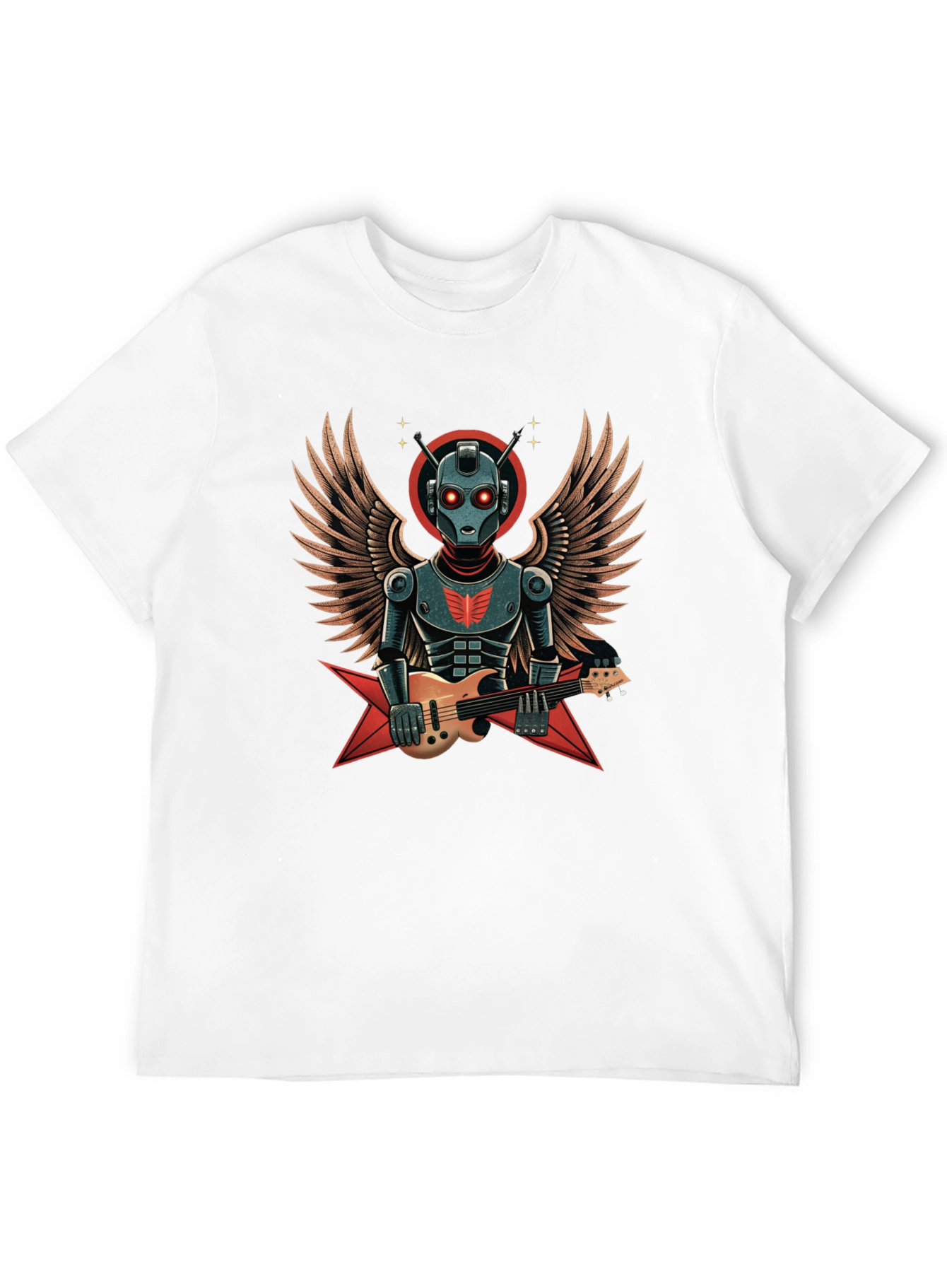 Robot Guitarist Graphic T-Shirt