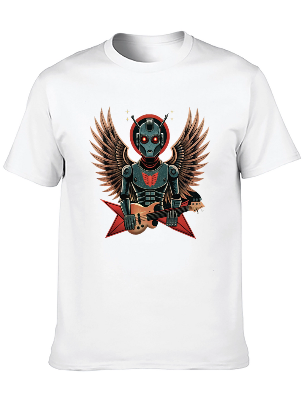 Robot Guitarist Graphic T-Shirt