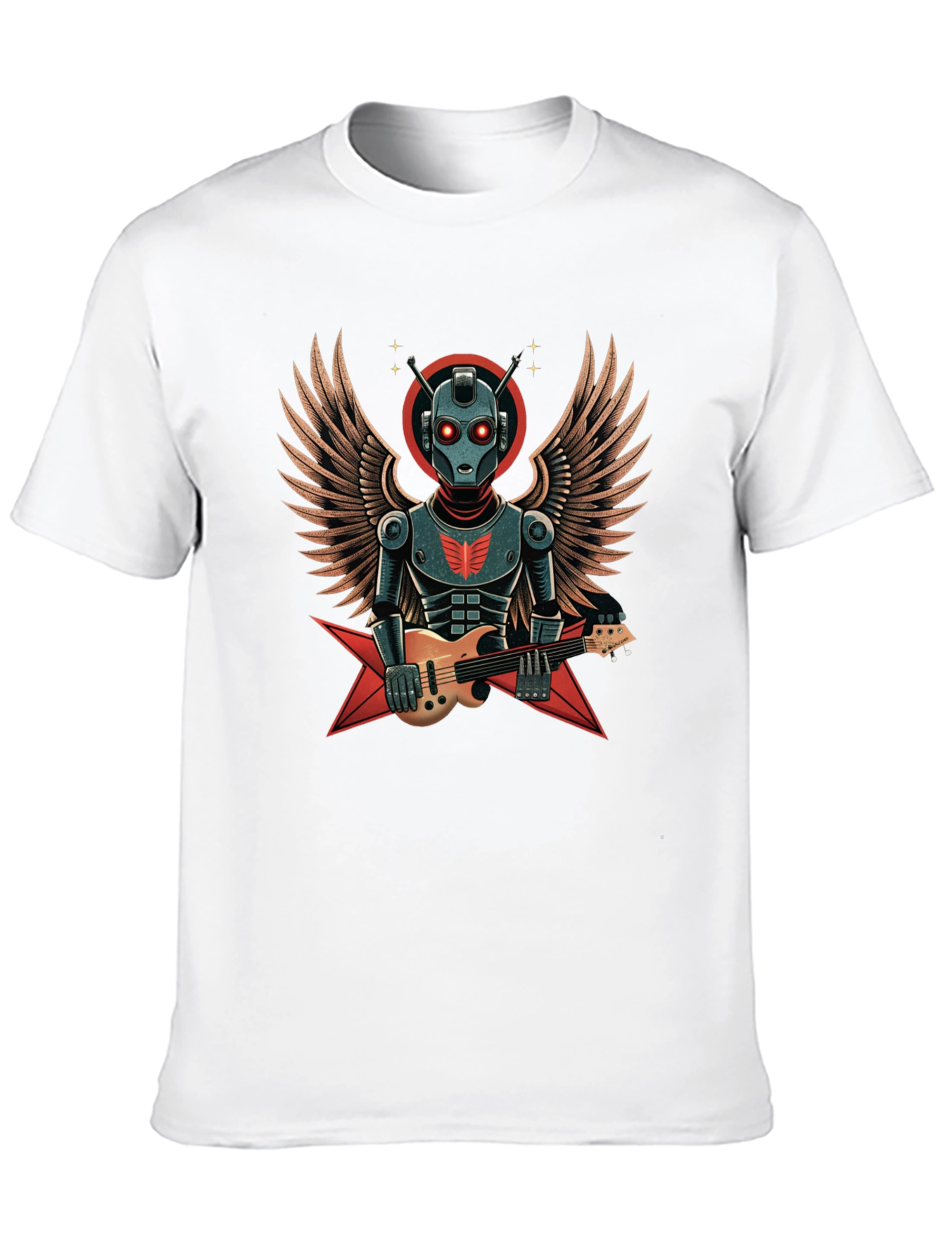 Robot Guitarist Graphic T-Shirt