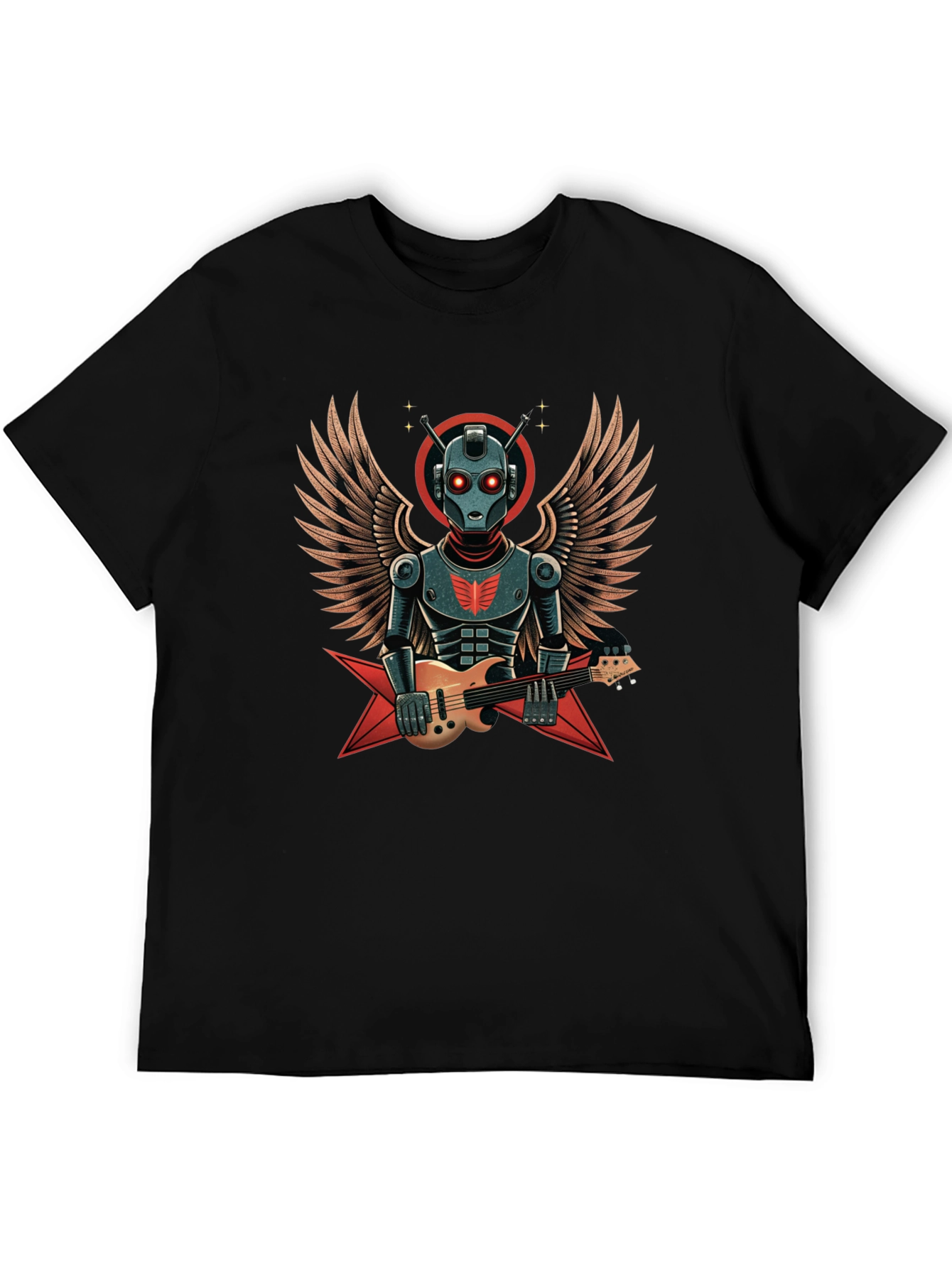 Robot Guitarist Graphic T-Shirt