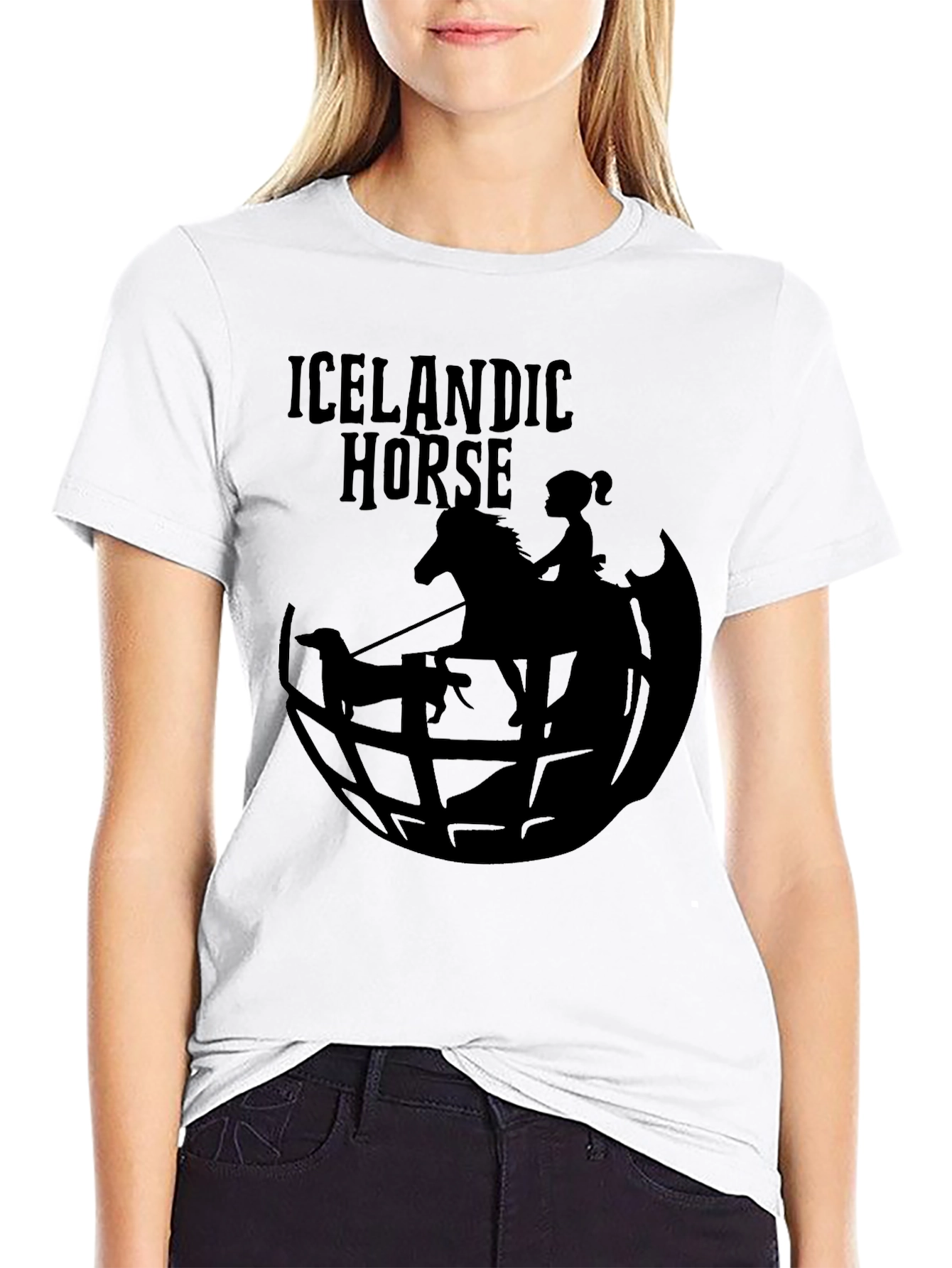 Icelandic Horse Graphic Tee - Unique Design
