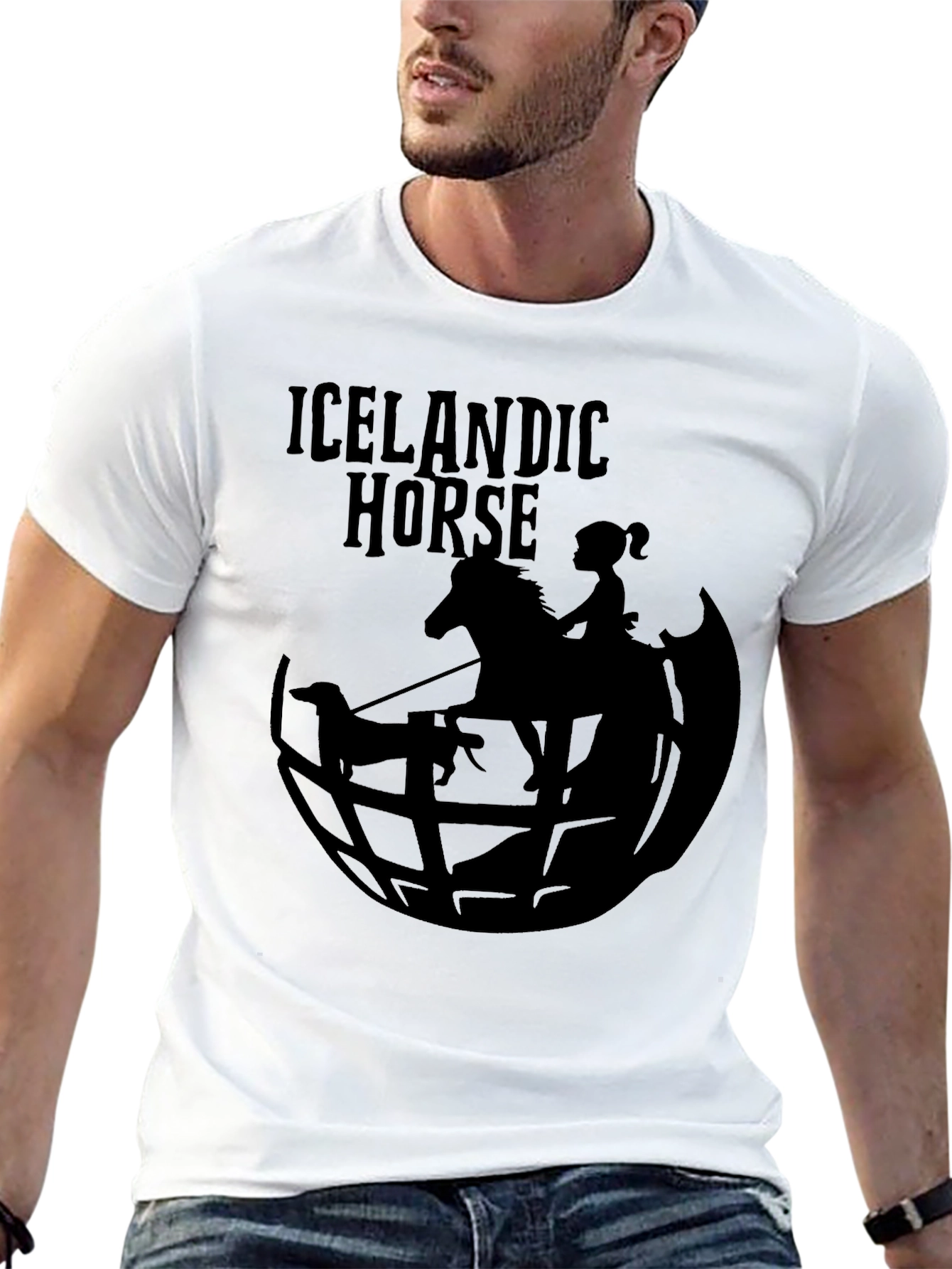 Icelandic Horse Graphic Tee - Unique Design