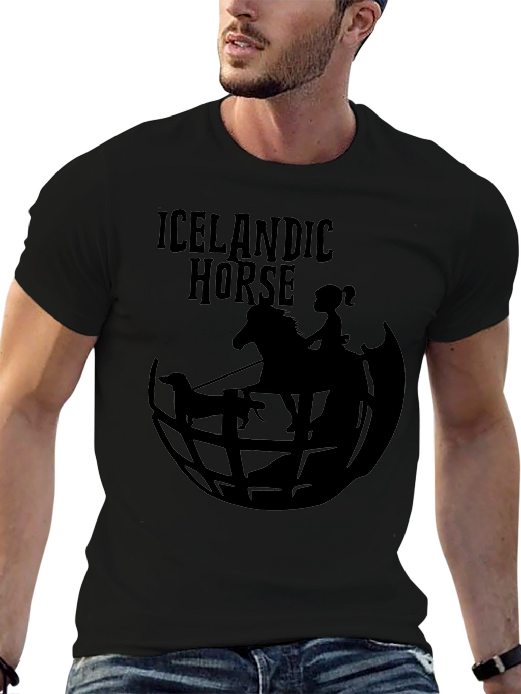 Icelandic Horse Graphic Tee - Unique Design