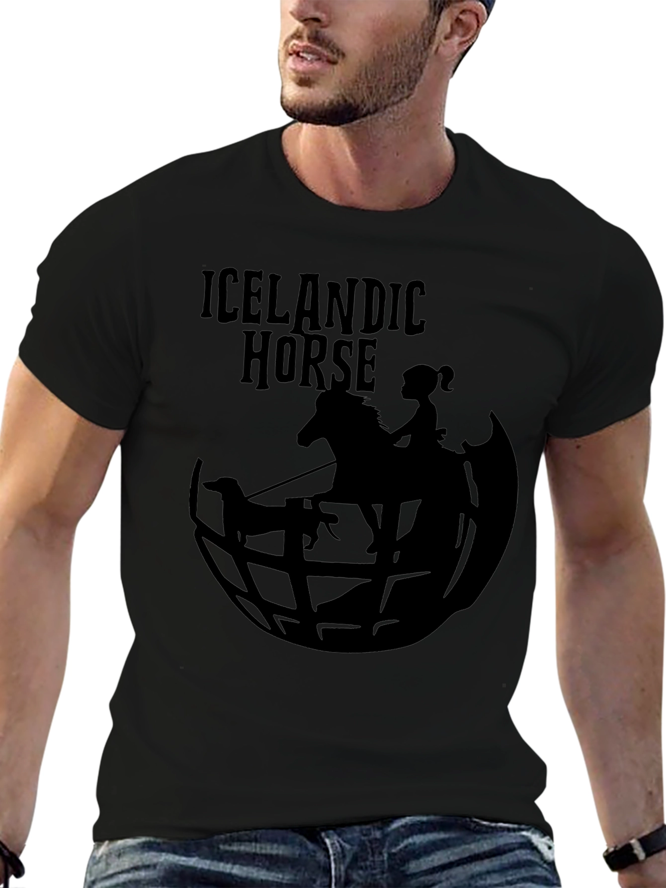 Icelandic Horse Graphic Tee - Unique Design