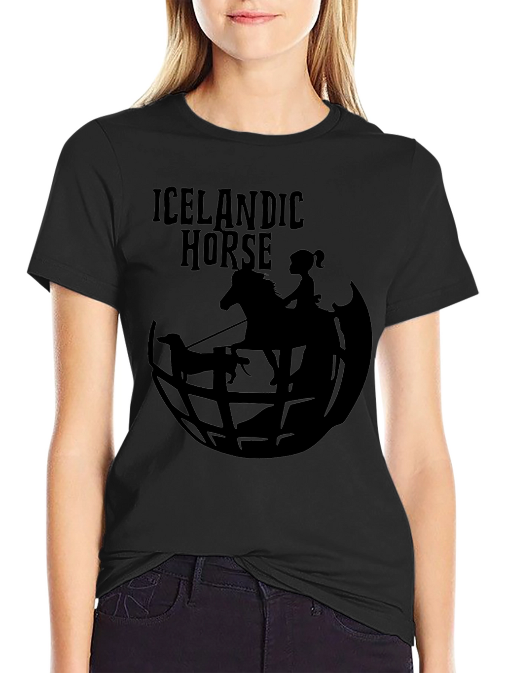 Icelandic Horse Graphic Tee - Unique Design
