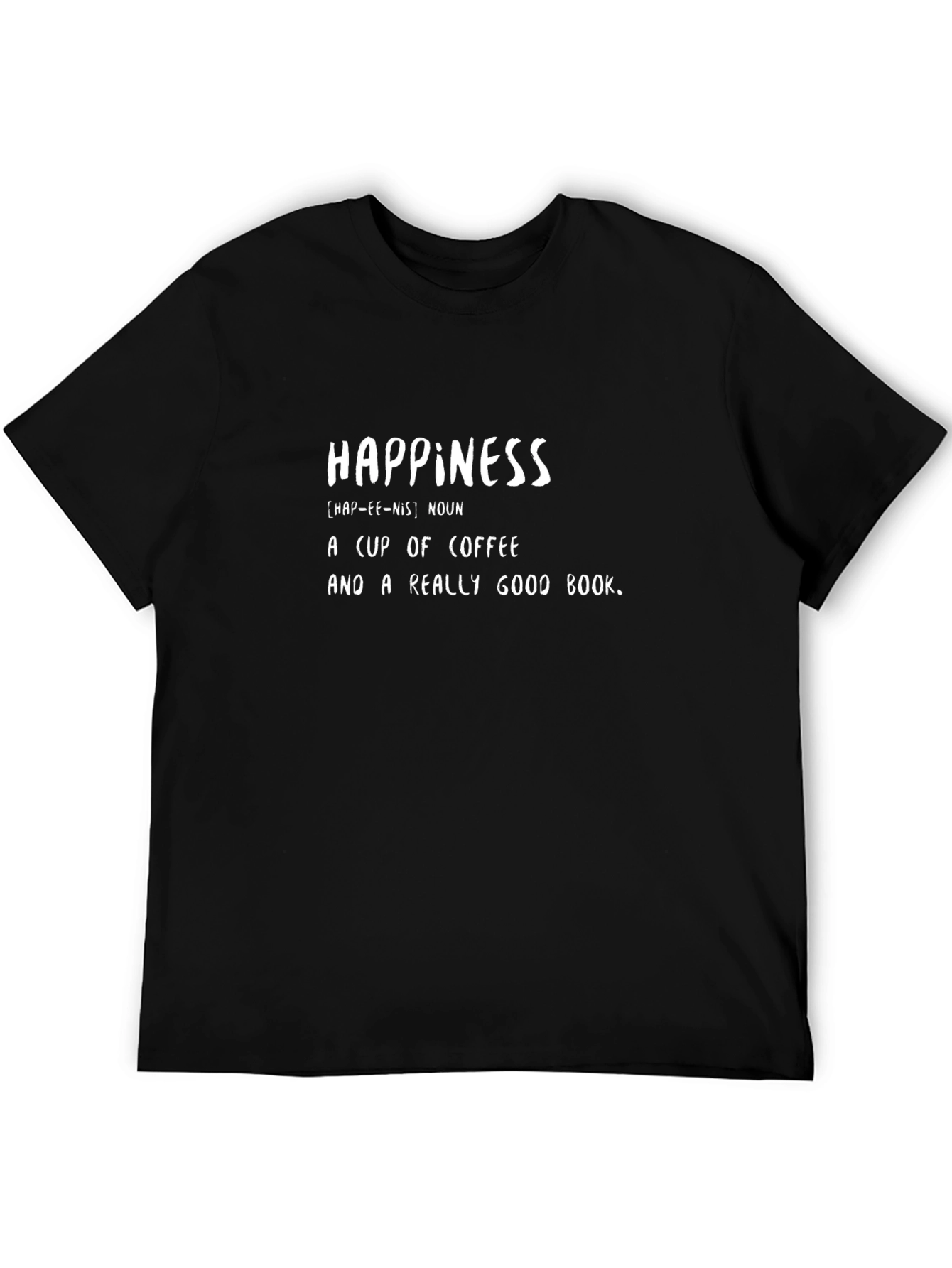 Happiness Defined Graphic T-Shirt - Coffee & Books