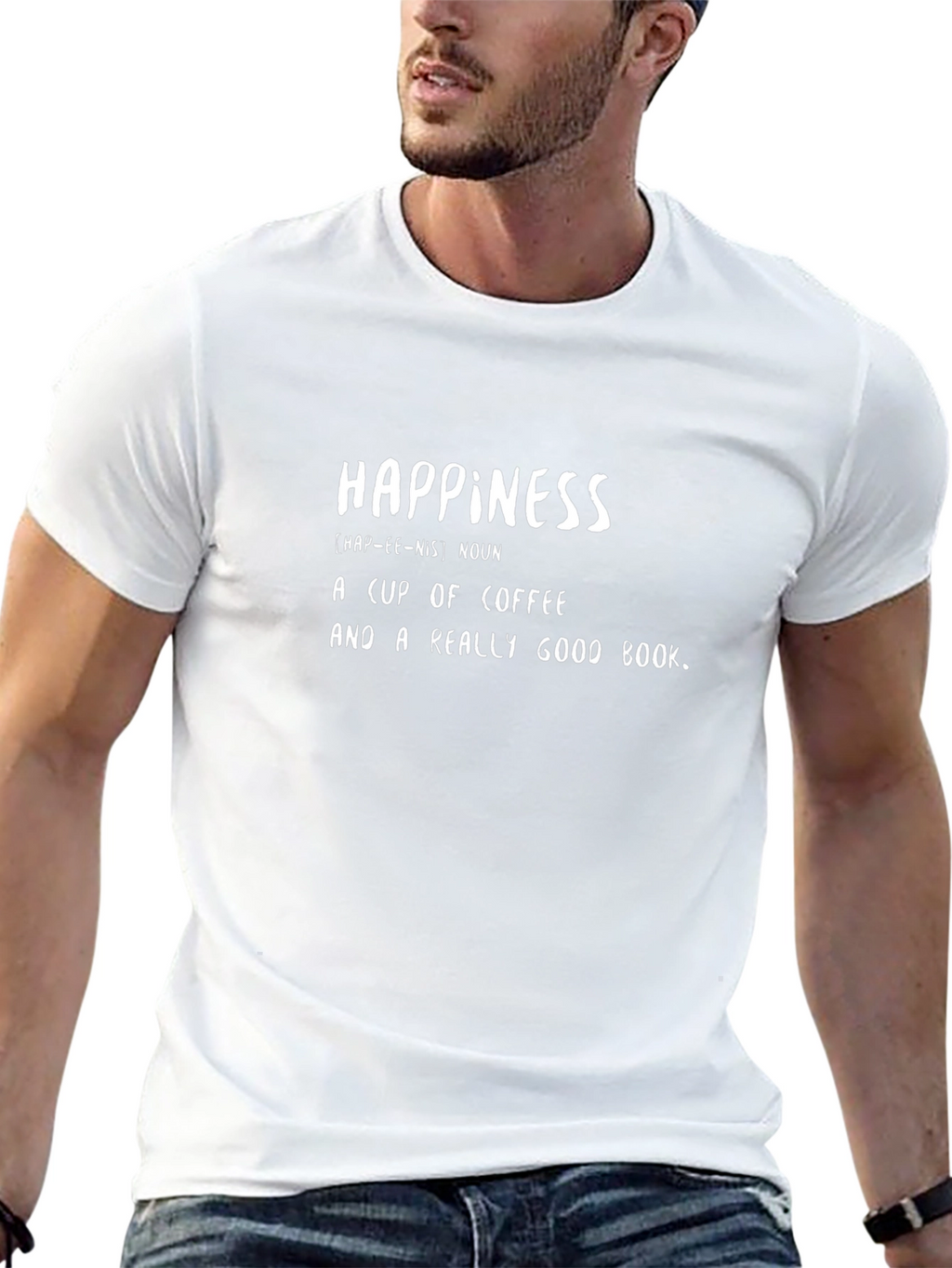 Happiness Defined Graphic T-Shirt - Coffee & Books