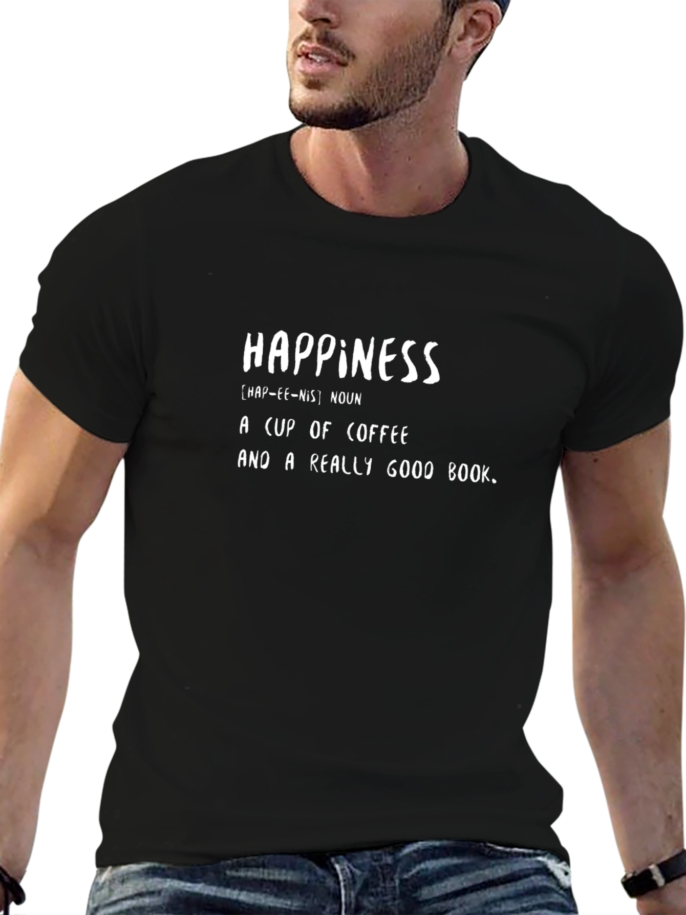 Happiness Defined Graphic T-Shirt - Coffee & Books