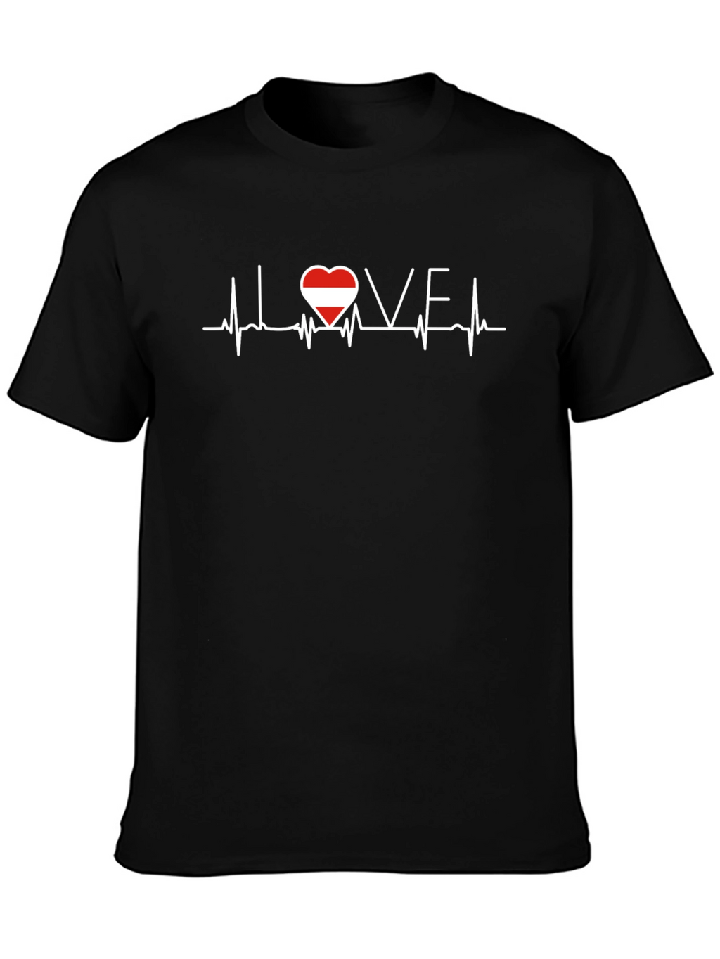 Love Austria Heartbeat Graphic T-Shirt