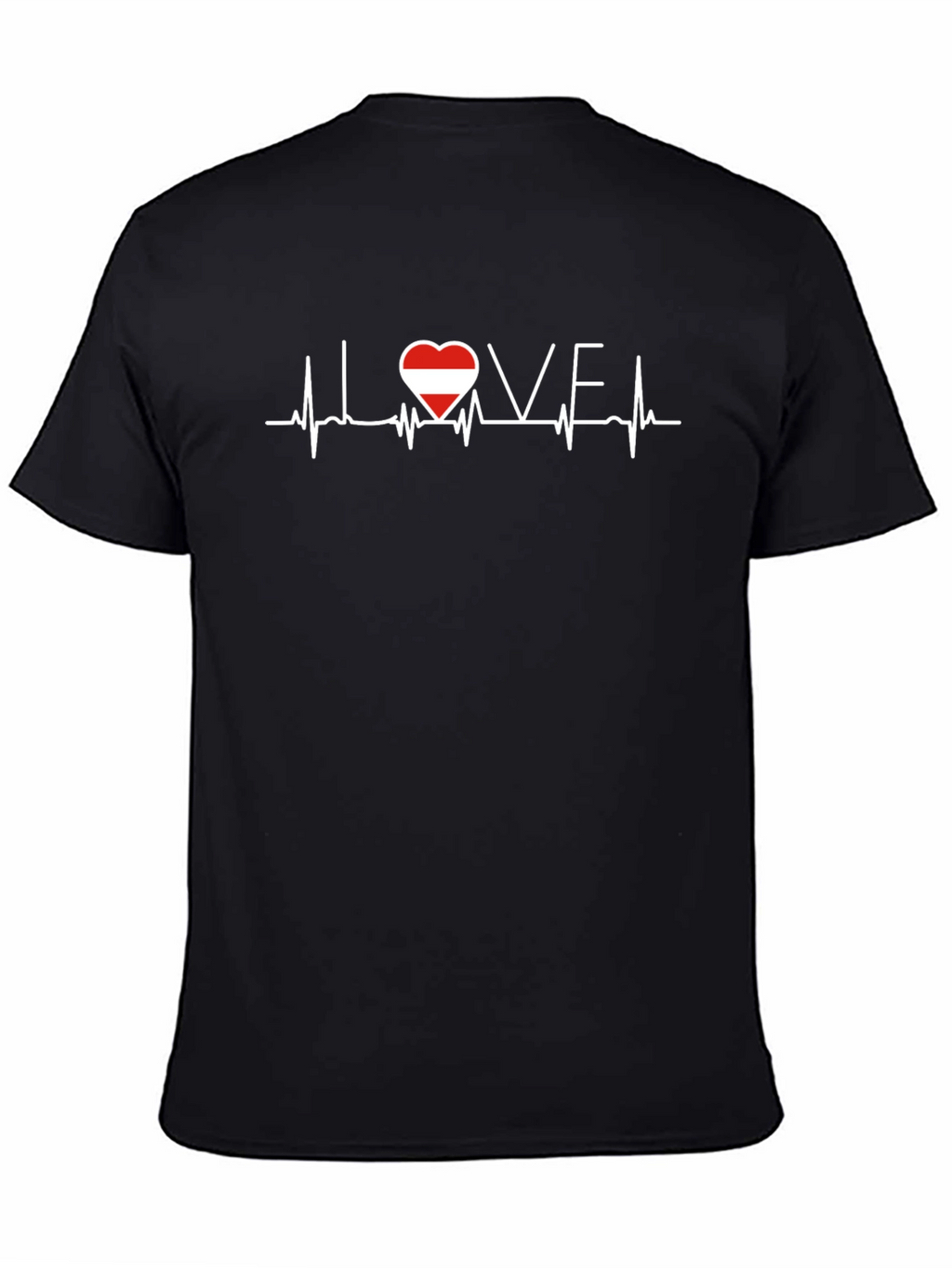 Love Austria Heartbeat Graphic T-Shirt