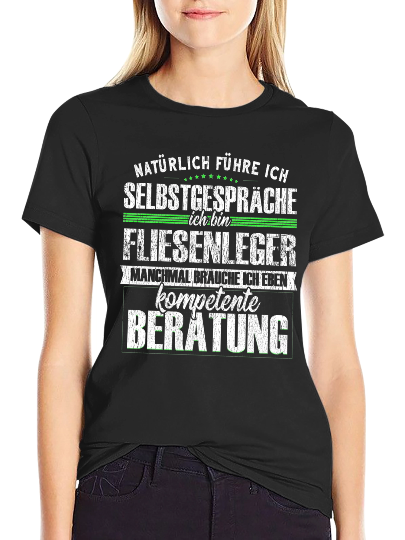 Funny Tile Setter T-Shirt - Self Talk Expert