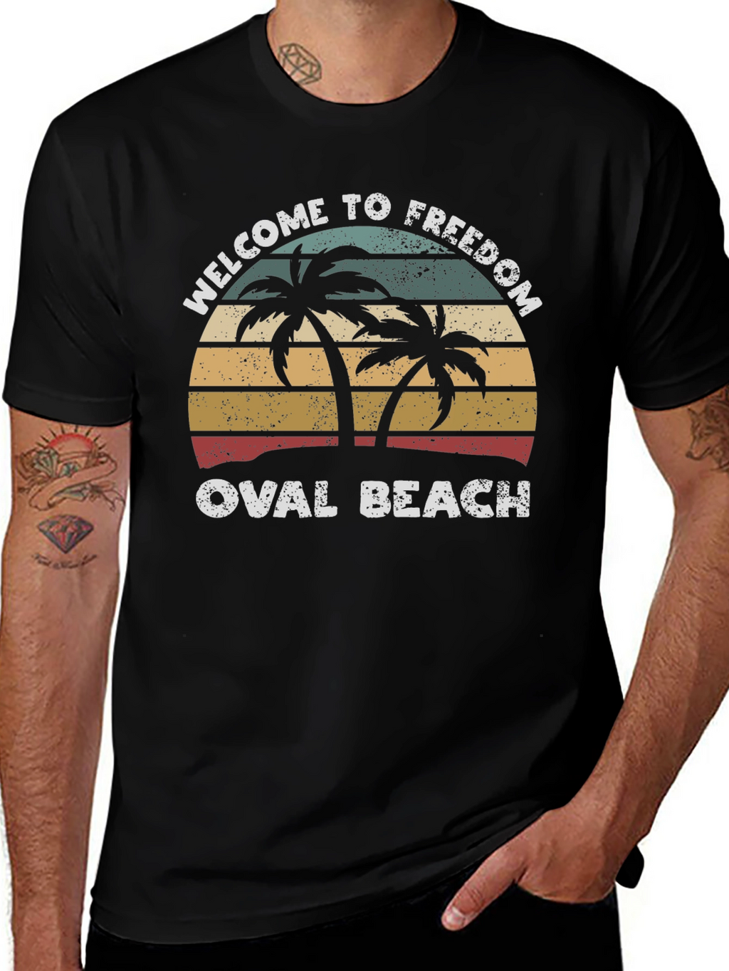 Welcome to Freedom Oval Beach T-Shirt