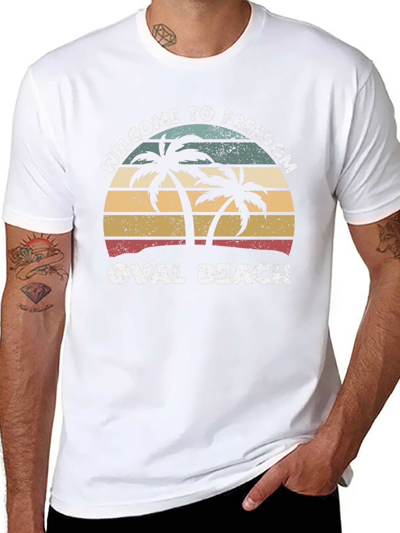 Welcome to Freedom Oval Beach T-Shirt