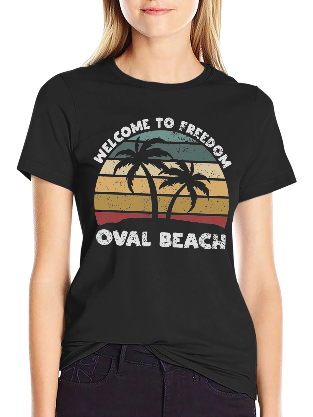 Welcome to Freedom Oval Beach T-Shirt
