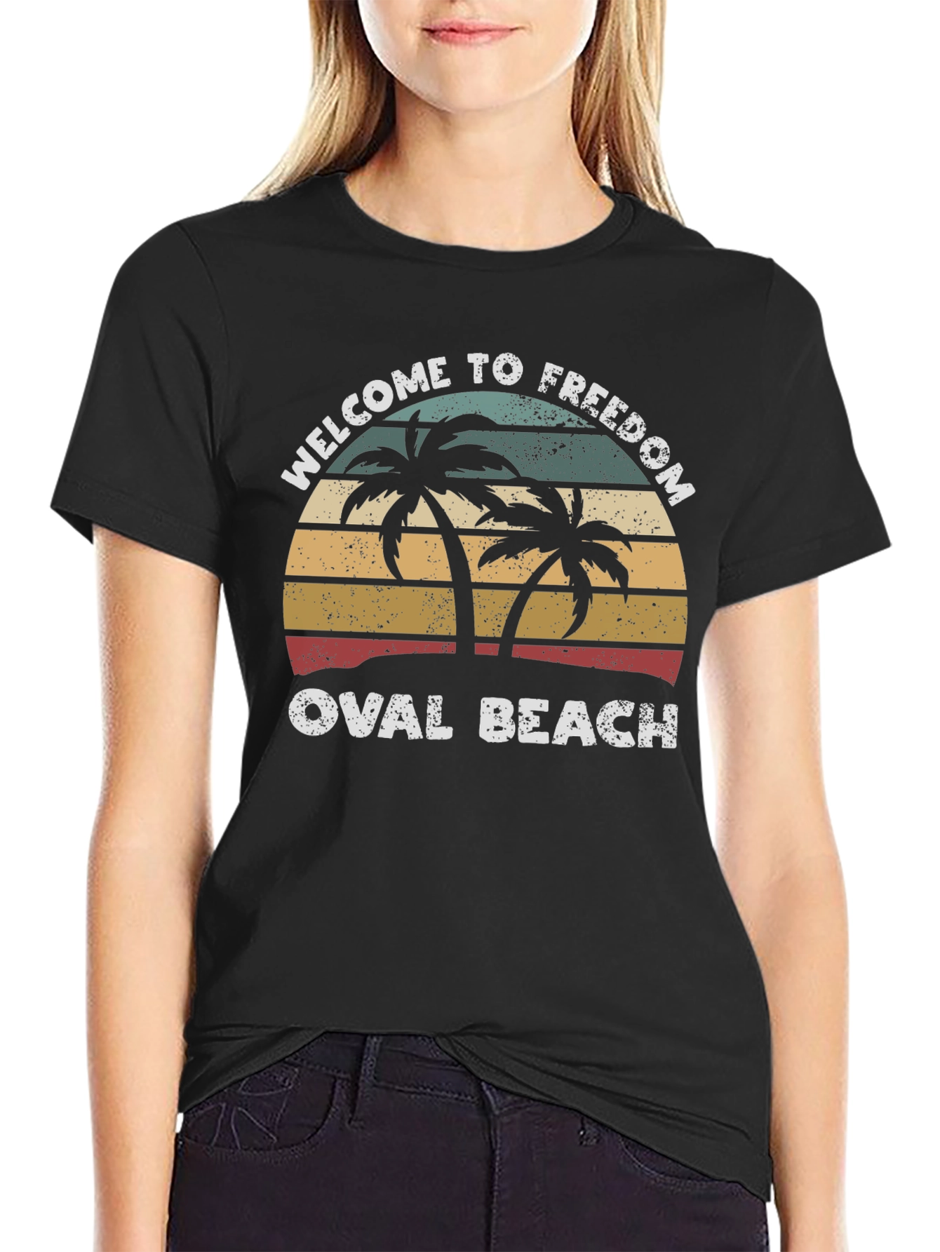 Welcome to Freedom Oval Beach T-Shirt