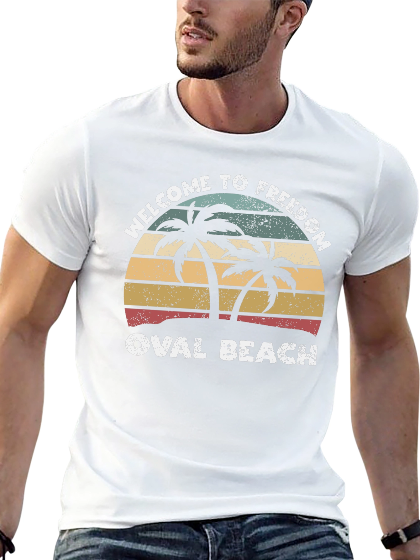Welcome to Freedom Oval Beach T-Shirt