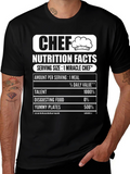 Chef Nutrition Facts Graphic T-Shirt