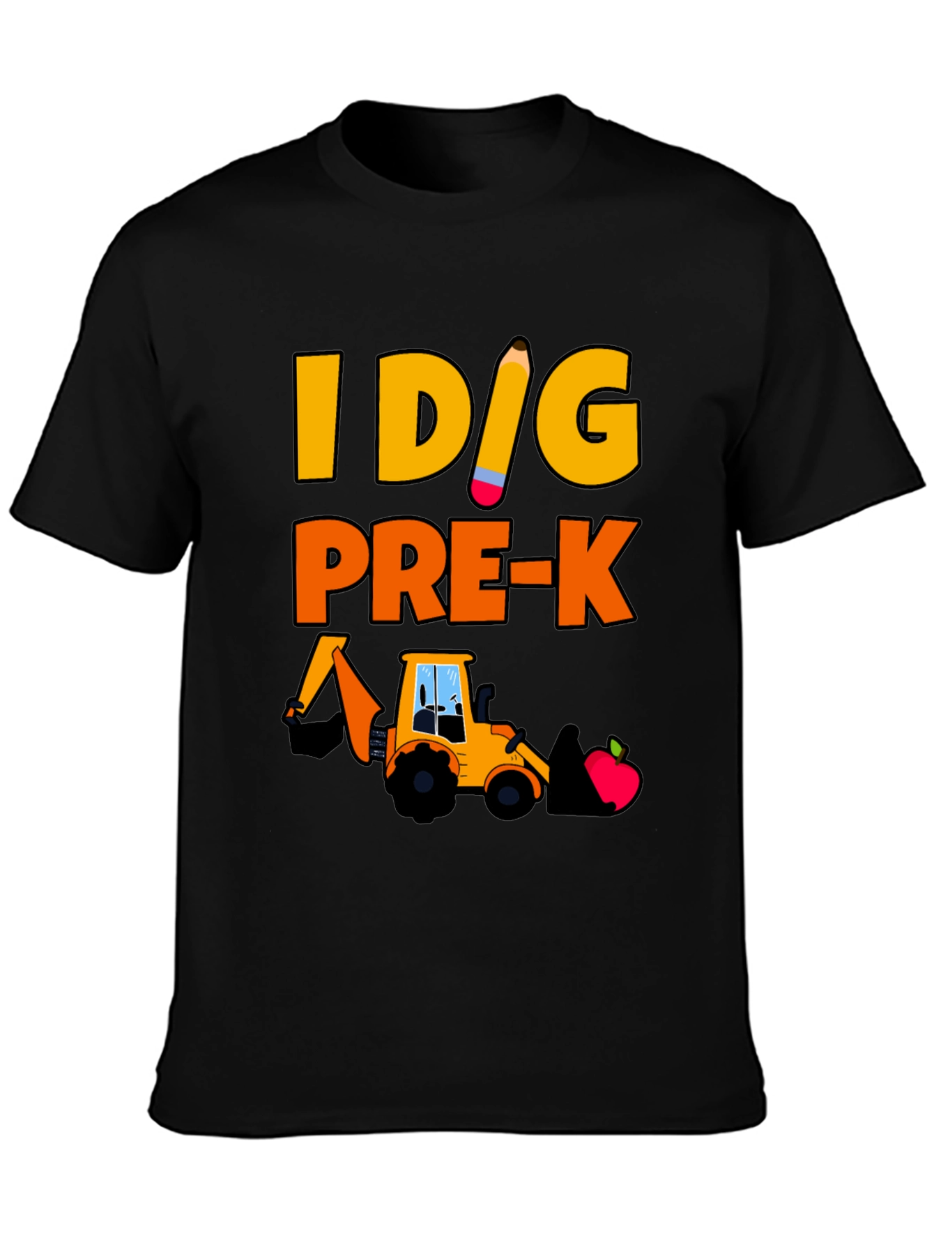 I Dig Pre-K T-Shirt - Construction Themed Teacher Tee