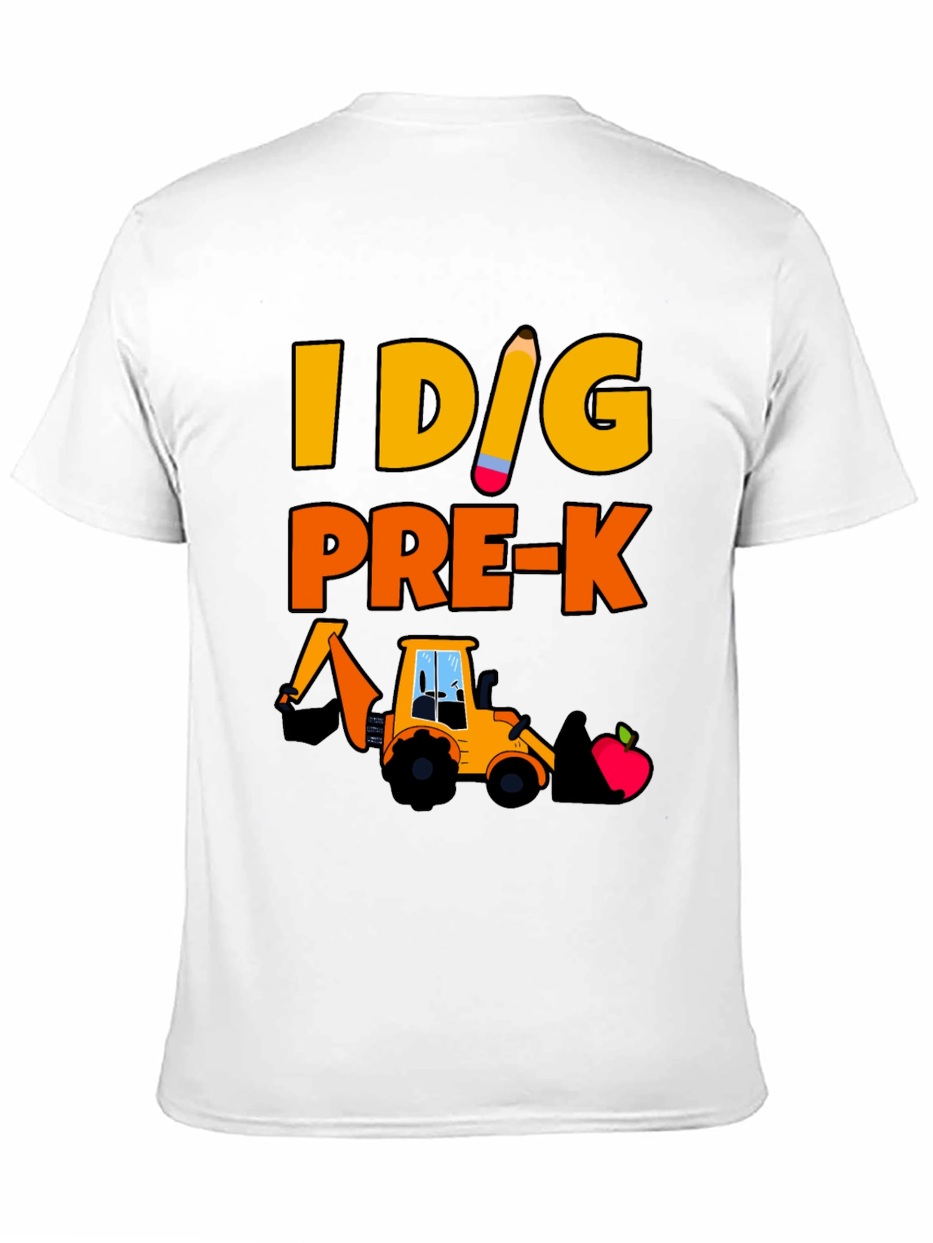 I Dig Pre-K T-Shirt - Construction Themed Teacher Tee