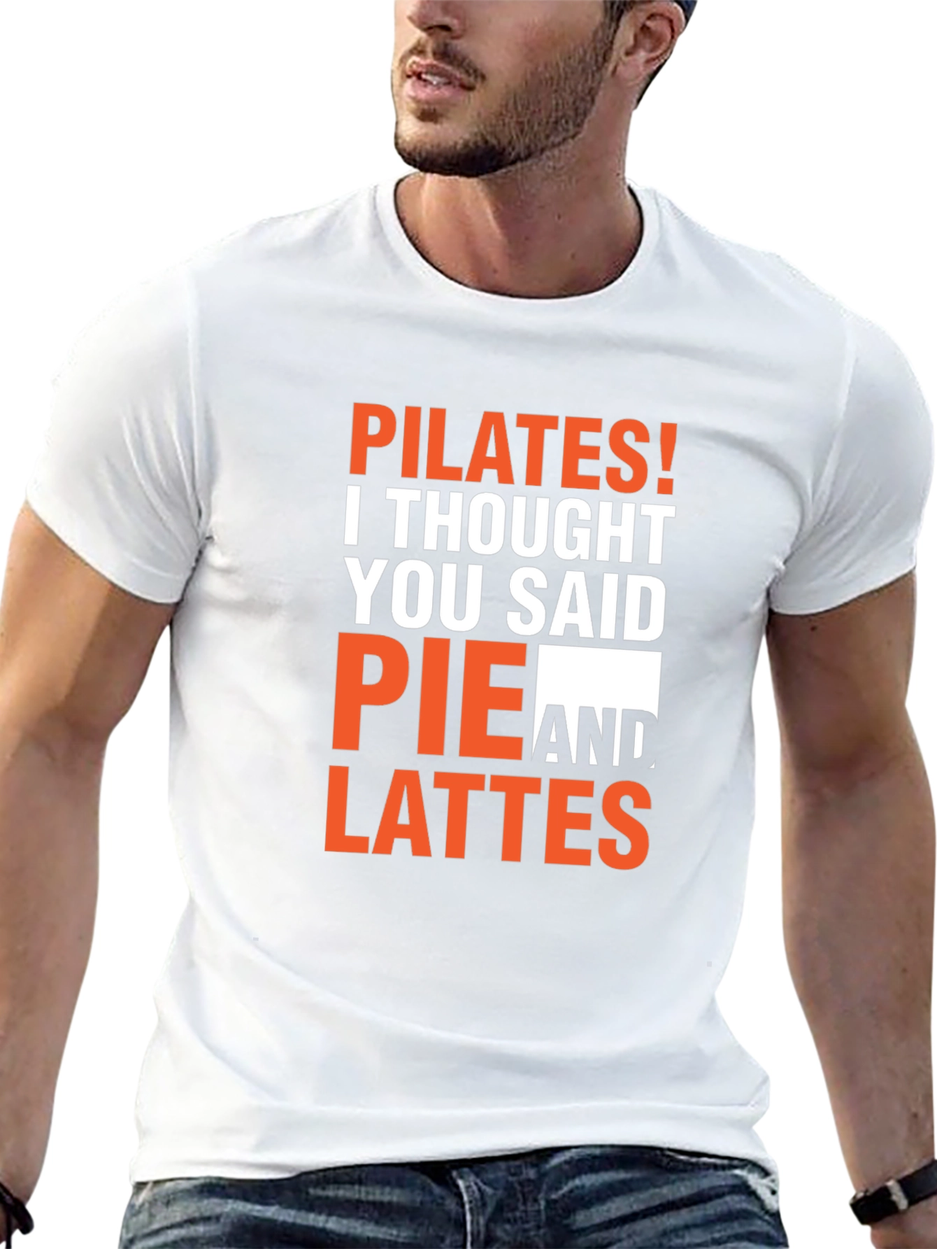 Pilates Pie Lattes Funny Graphic T-Shirt