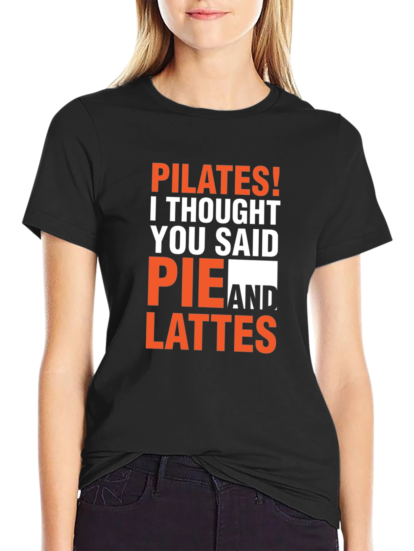 Pilates Pie Lattes Funny Graphic T-Shirt