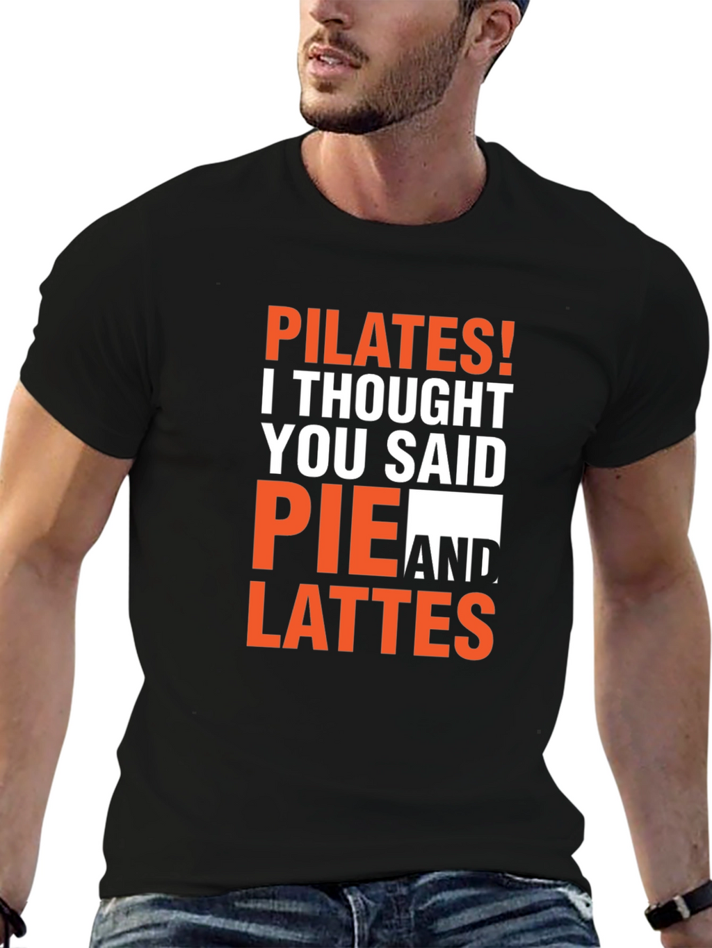 Pilates Pie Lattes Funny Graphic T-Shirt