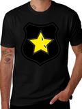 Star Badge Graphic Tee - Black