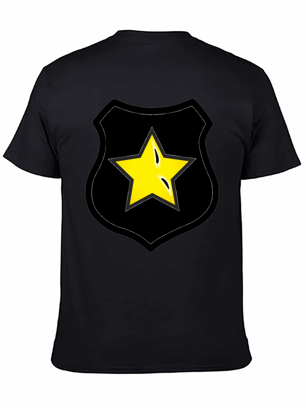 Star Badge Graphic Tee - Black