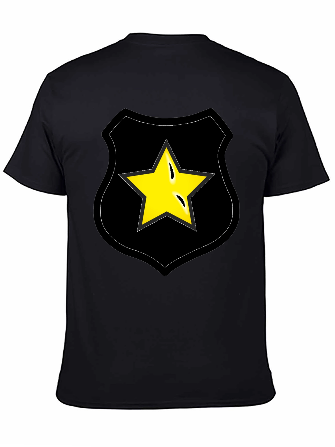 Star Badge Graphic Tee - Black