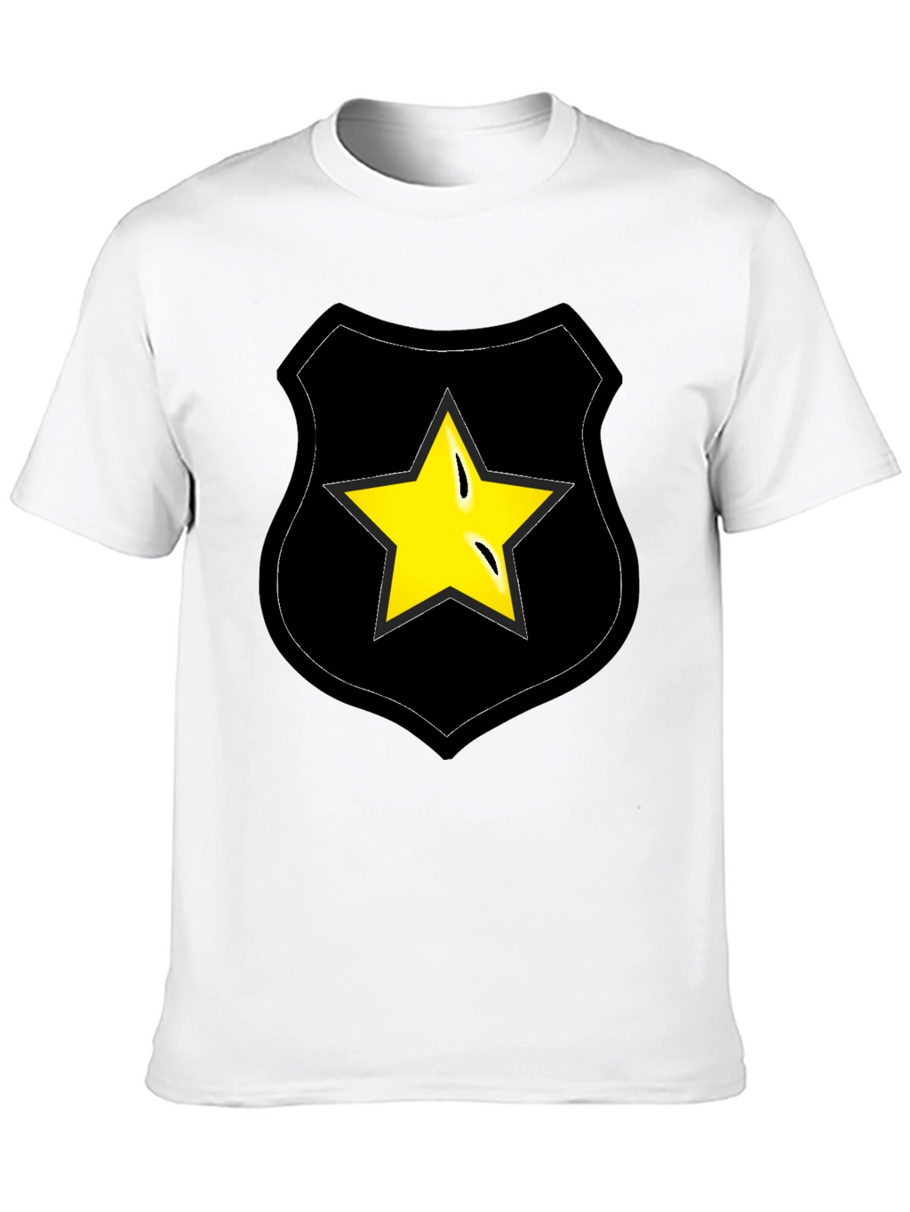 Star Badge Graphic Tee - Black