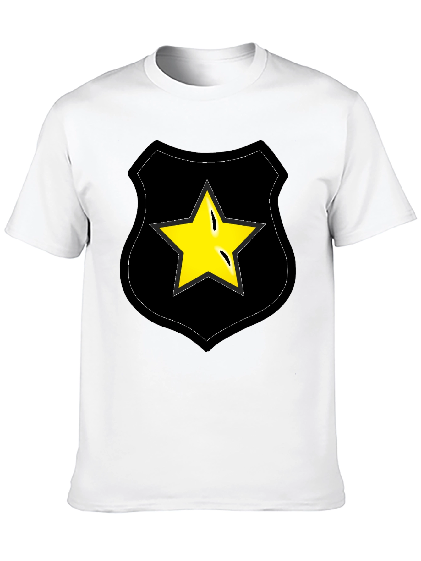 Star Badge Graphic Tee - Black