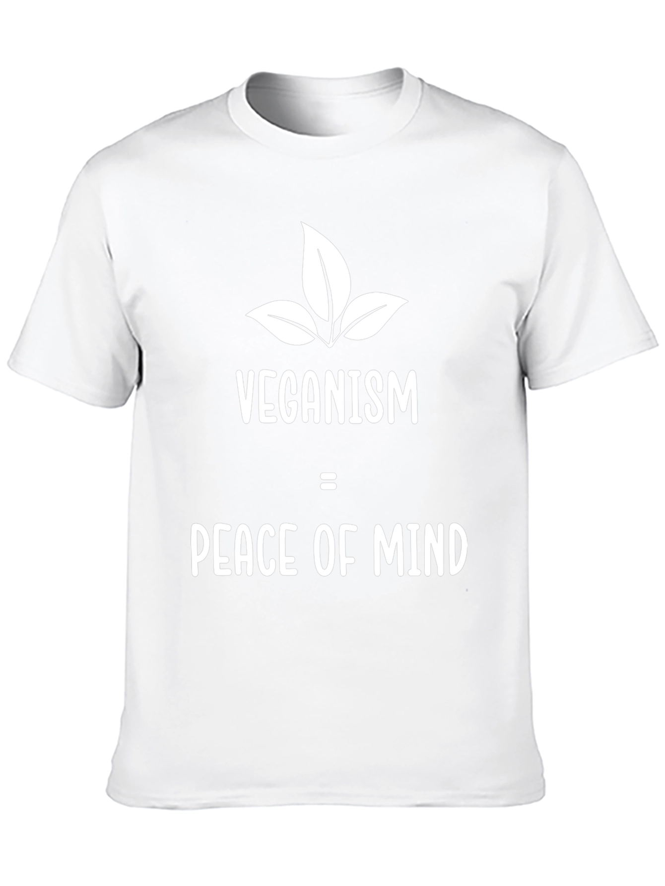 Veganism Peace of Mind Graphic Tee - Black