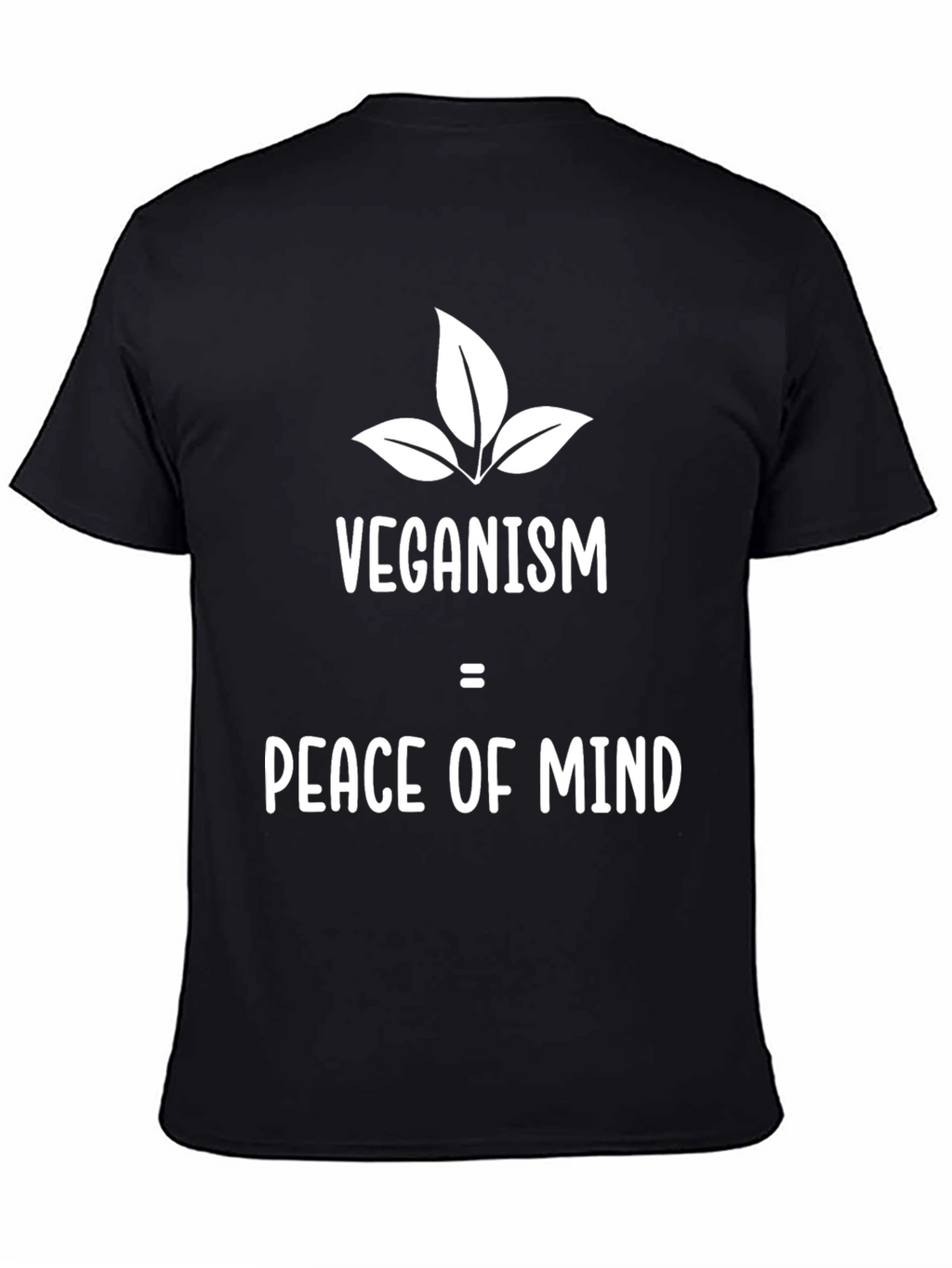 Veganism Peace of Mind Graphic Tee - Black