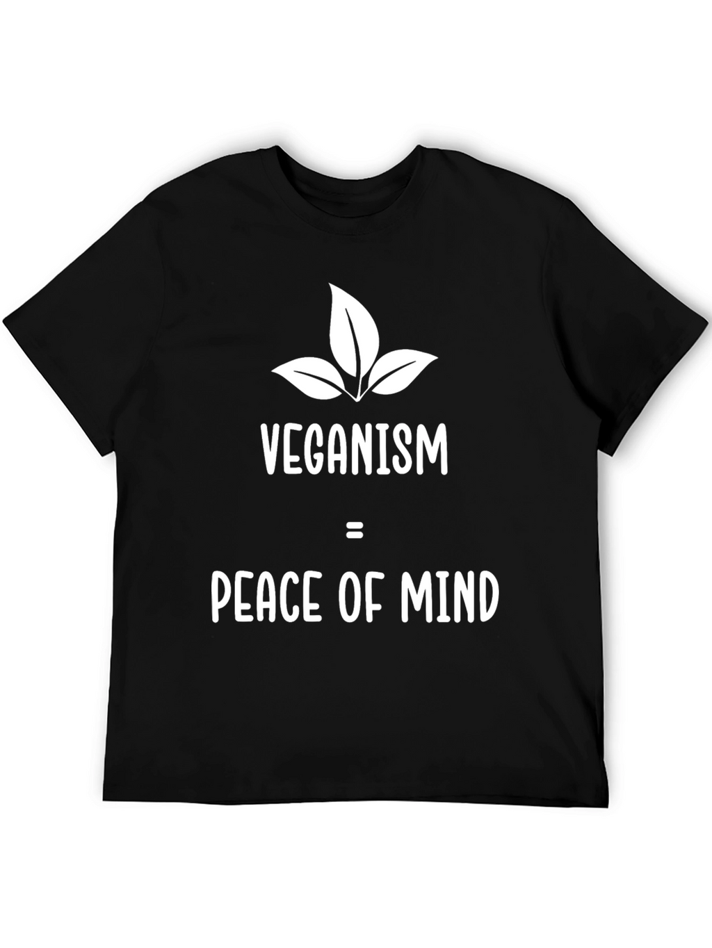 Veganism Peace of Mind Graphic Tee - Black