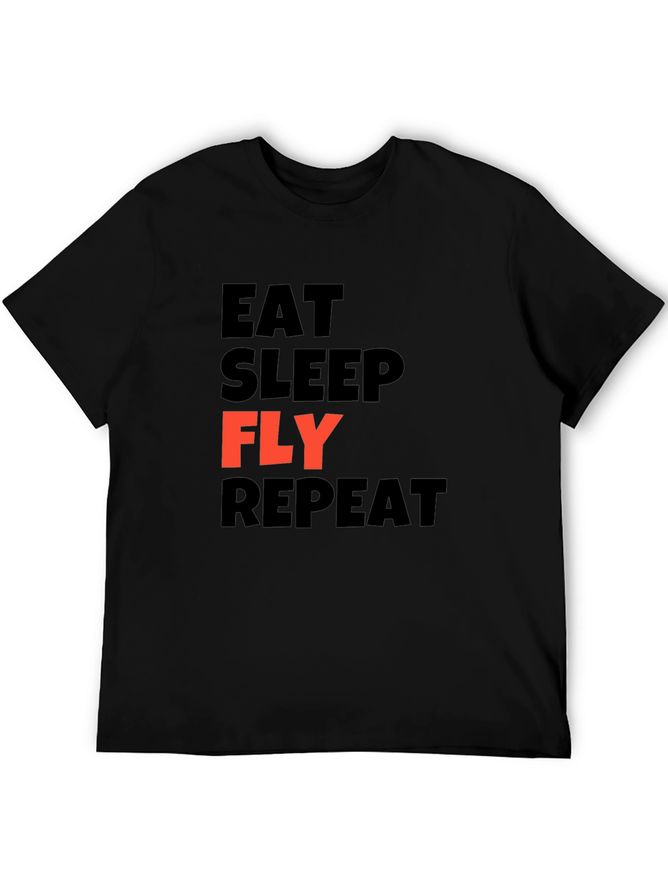 Eat Sleep Fly Repeat Graphic T-Shirt