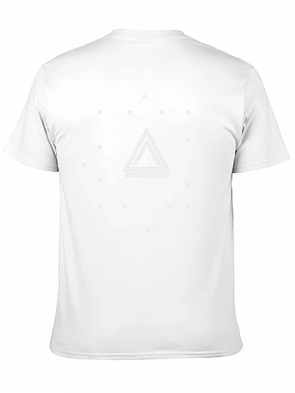 Geometric Triangle Graphic Black T-Shirt
