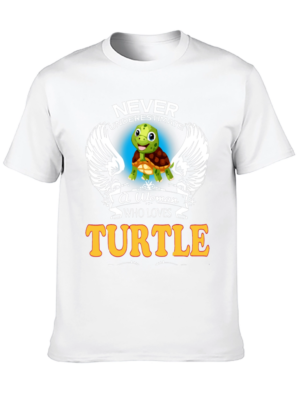 Never Underestimate Woman Turtle Lover Black T-Shirt
