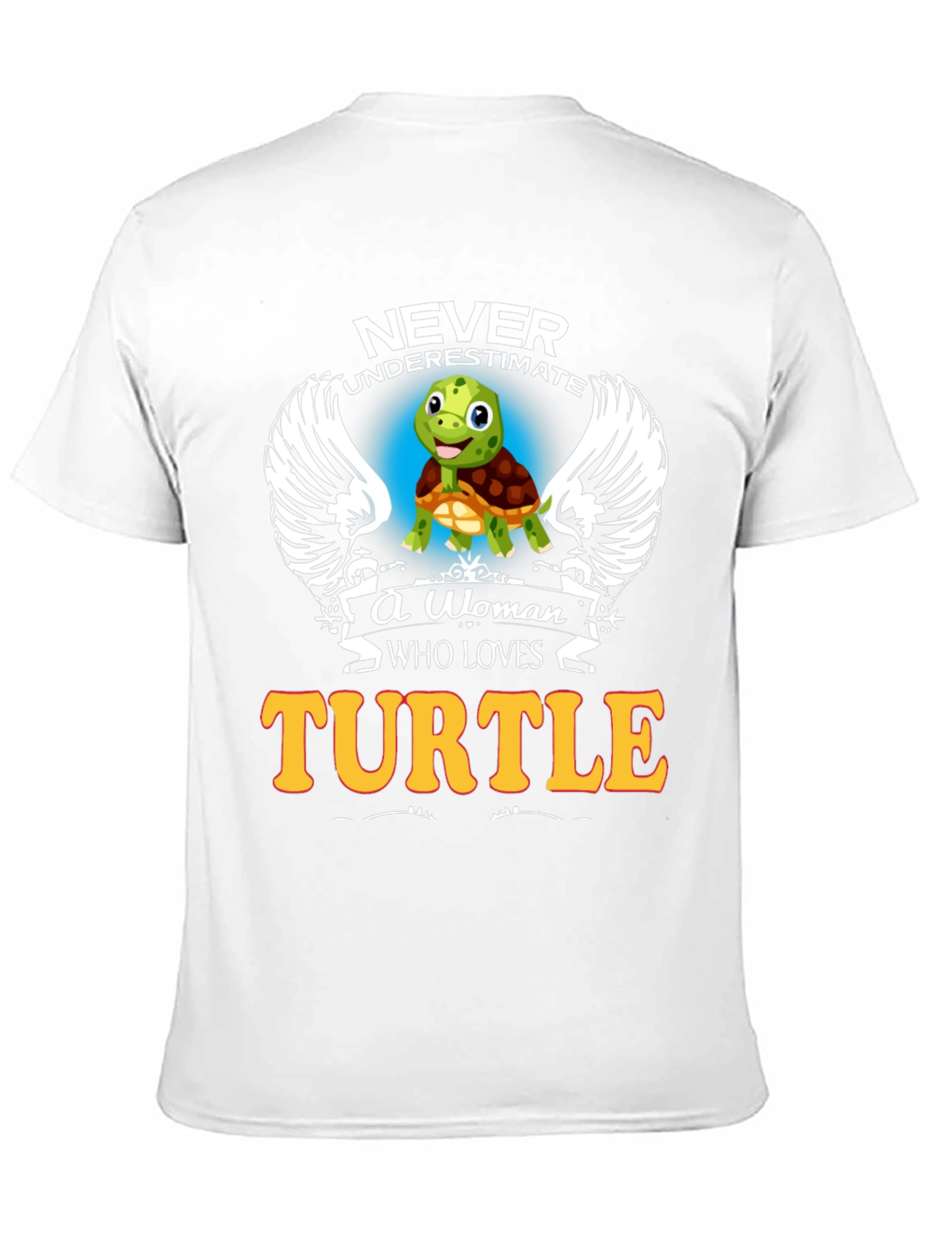 Never Underestimate Woman Turtle Lover Black T-Shirt